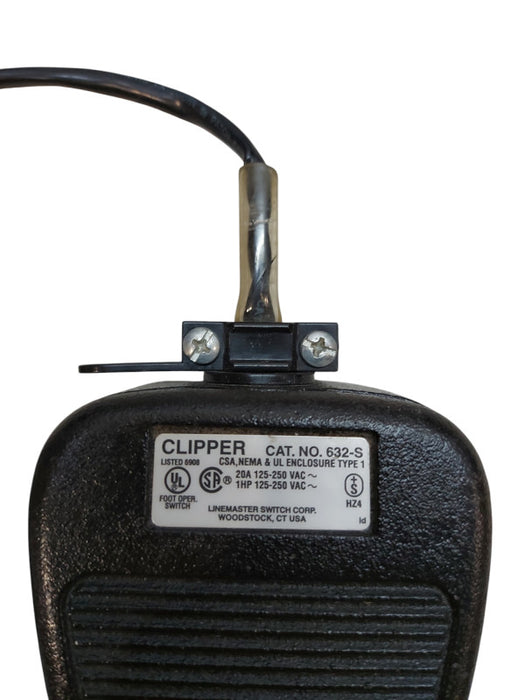 Linemaster 632-S Clipper Foot Pedal Momentary with Ethernet