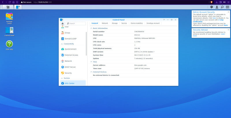 Synology DiskStation DS212J 2-Bay NAS w/ 2x 2TB HDDs, No Power Supply