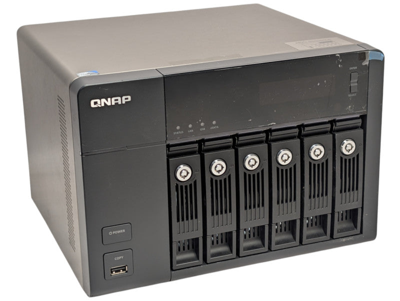 QNAP TS-669 PRO 6 Bay NAS 3x 4TB HDDs Installed   -