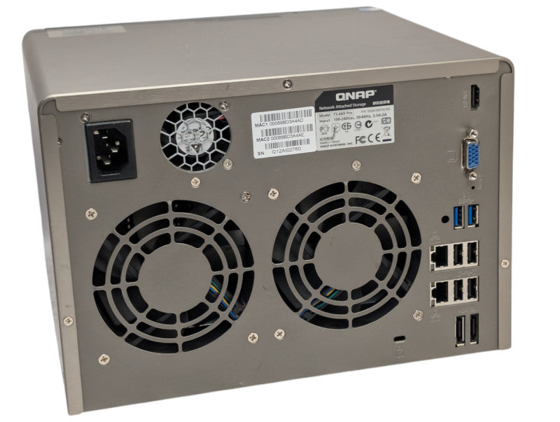 QNAP TS-669 PRO 6 Bay NAS 3x 4TB HDDs Installed   -