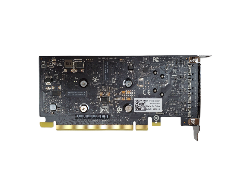 NVIDIA Quadro P1000 4GB GDDR5 - Graphics Card Low Profile