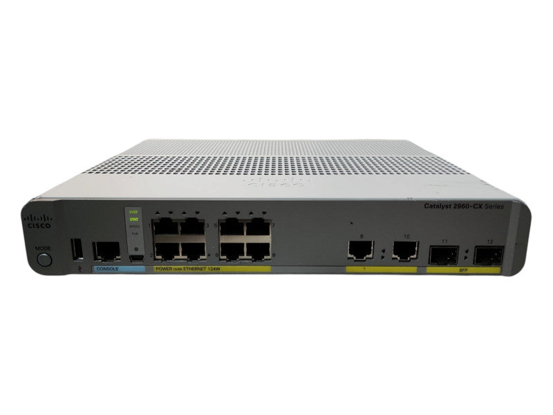 Cisco WS-C2960CX-8PC-L V03, 8-Port Gigabit Managed Silent Switch w/ 2x SFP