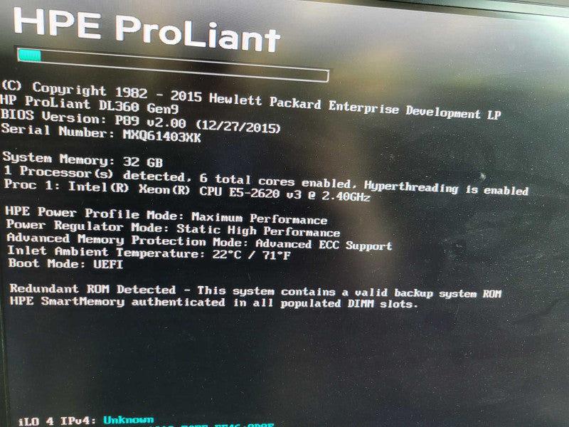 HP ProLiant DL360 Gen9 - Xeon E5-2620v3 32GB DDR4 HBA H240ar 2x500W PSU %