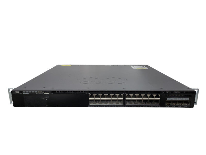 Cisco WS-C3650-24PS-L, 24 Port PoE+ Gigabit Switch + 1x PSU & 4X1G !
