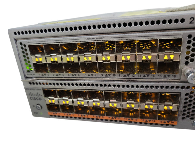Cisco Nexus 5596UP 48x SFP+ 10x 10-GbE SFP+ Switch w/ N55-M16UP, 2x PSU !