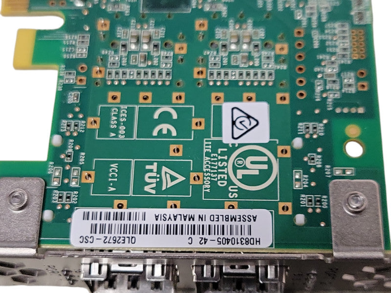 Cisco QLE2672-CSC Dual-Port 16Gbps Fibre Channel PCI-e Adapter, FH Bracket _