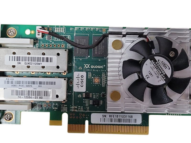 Cisco QLE2672-CSC Dual-Port 16Gbps Fibre Channel PCI-e Adapter, FH Bracket _