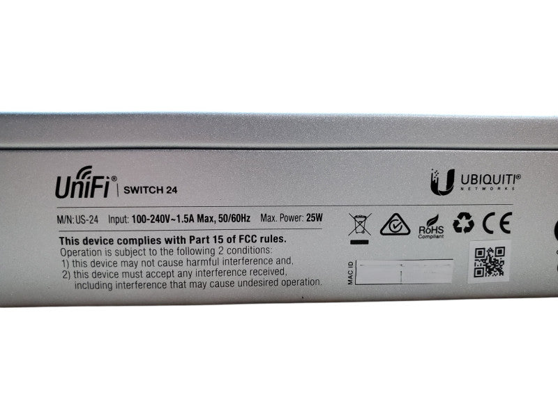 Ubiquiti Unifi Switch 24 Managed 24 port Gigabit Switch US-24