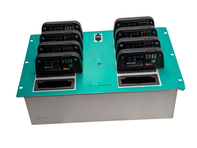SENNHEISER ADN-W L 10 Battery Charger with 8x Batteries READ  -