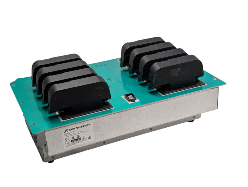 SENNHEISER ADN-W L 10 Battery Charger with 8x Batteries READ  -