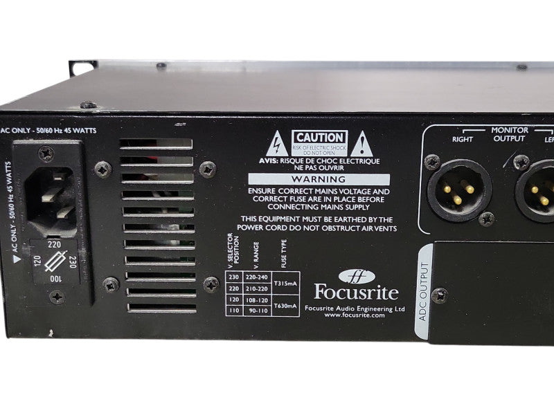 Focusrite Platinum Twintrak Pro Preamp/Channel Strip, READ _