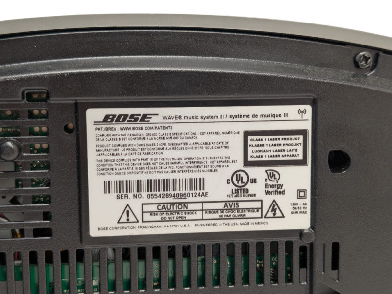 BOSE WAVE music system III READ  -