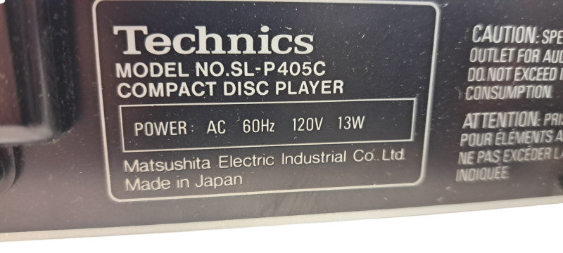 Technics SL-P405C 6 Disc Magazine Multi CD Player