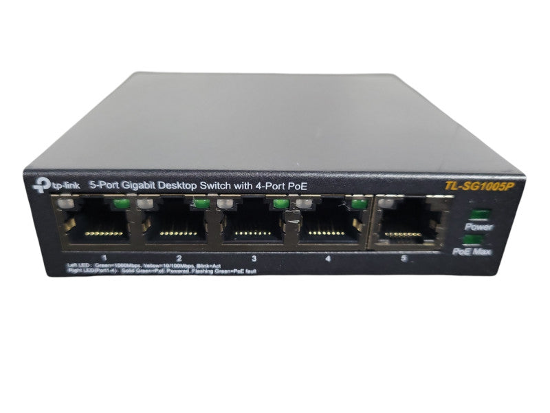 TP-Link TL-SG1005P-PD 5 Port PoE Passthrough Gigabit Ethernet Switch !