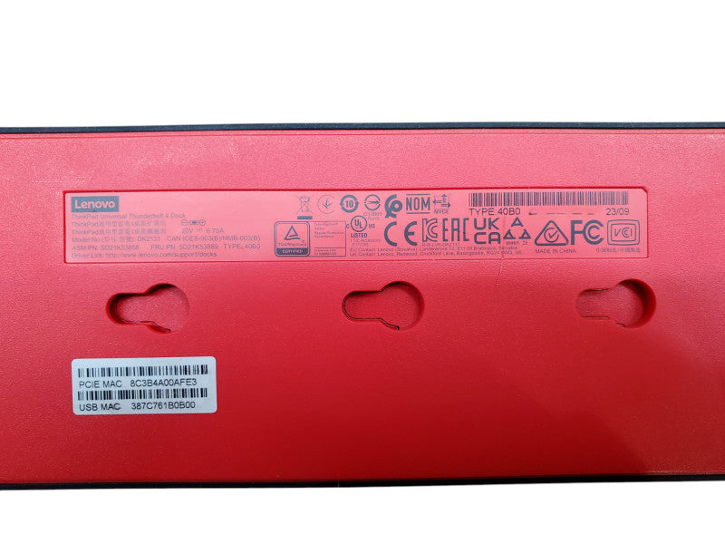 Lenovo ThinkPad Universal Thunderbolt 4 Docking Station DK2131 w/ 135W PSU