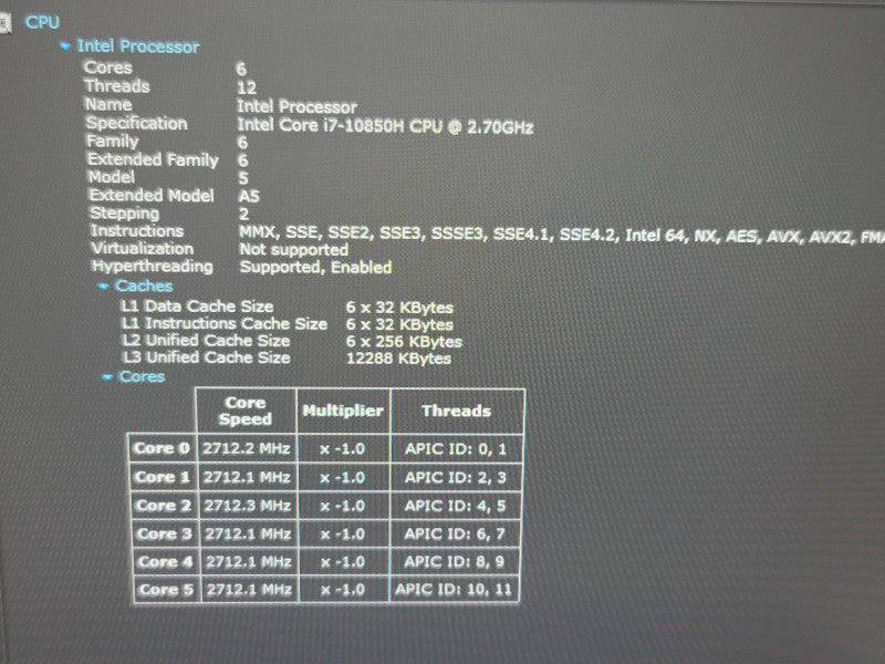 Dell Precision 7550 i7-10850H 16GB Quadro T1000 256GB SSD  β Lap200