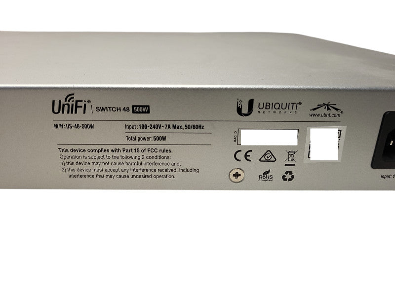 Ubiquiti UniFi US-48-500W 48-Port Gigabit PoE+ Switch with 2 SFP+ $