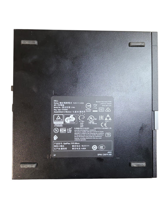 Dell OptiPlex 7070 Micro i5-9500T 2.20GHz 8GB RAM - No HDD Q
