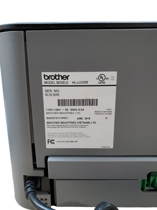 Brother HL-L2320D Monochrome Laser Printer *READ*