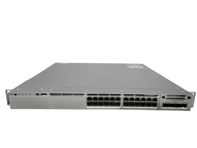 Cisco WS-C3850-24T-E V04 | 24-Port Gigabit Switch, w/ C3850-NM-2-10G 2x PS !