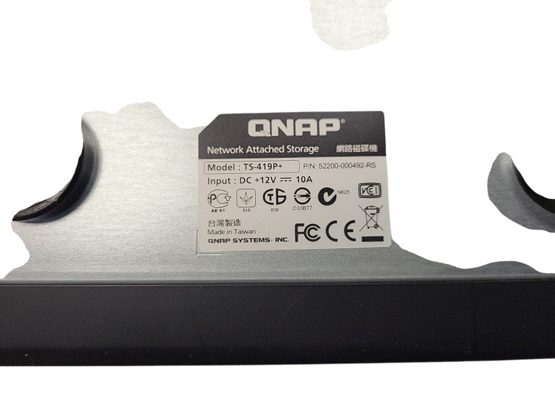 QNAP TS-419P+  4-Bay NAS Network Attached Storage No HDD/AC $
