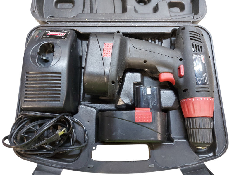 Coleman 3/8" Cordless 18v Drill PMD8133XL W/charger 2 Batteries Case