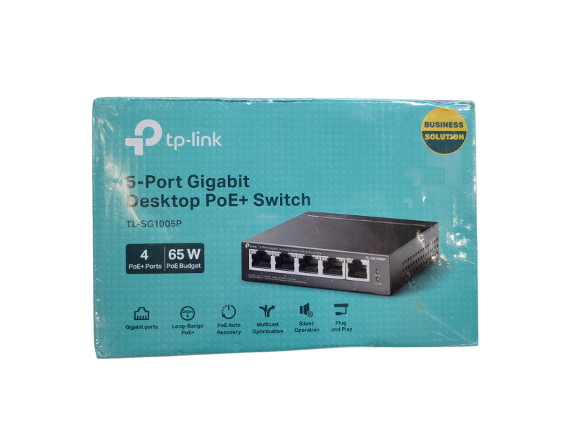 TP-LINK TL-SG1005P 5-PORT GIGABIT DESKTOP PoE+ SWITCH 65w %