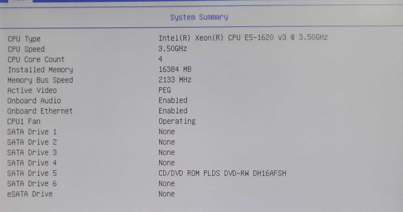 Lenovo ThinkStation P500 - Xeon E5-1620 v3 @ 3.5GHz, 16GB DDR4, Quadro K220