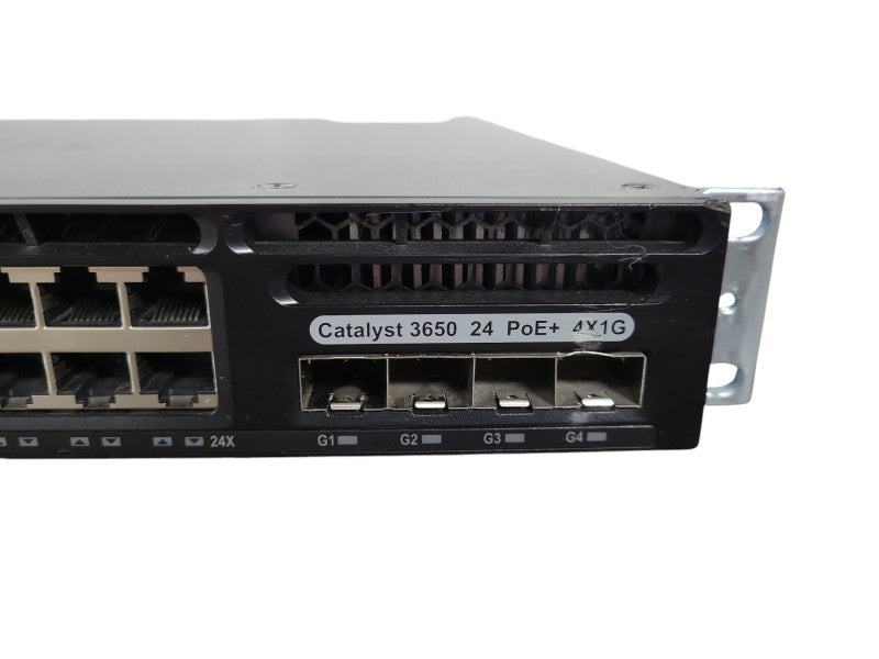 Cisco WS-C3650-24PS-E | 24-Port Gigabit PoE+ Switch | 4x SFP 2x PSU !
