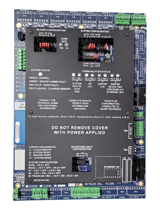Keyscan CA250B Blue Jumper Board 2 - Door Access Control Panel PC1095 _