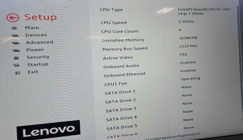 Lenovo Thinkstation P410 Intel Xeon E5-1607 v4 CPU|16GB RAM DDR4|GT 730 GPU|NO HDD