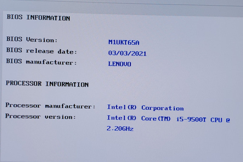 Lenovo ThinkCentre M720q Tiny USFF Desktop i5-9500T@2.2 8GB 128GB M.2 SSD