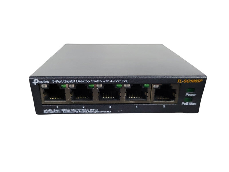 TP-Link TL-SG1005P-PD 5 Port PoE Passthrough Gigabit Ethernet Switch !