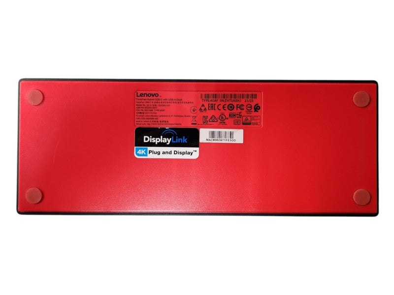 Lenovo ThinkPad Hybrid USB-C Docking station 40AF, No Power Adapter