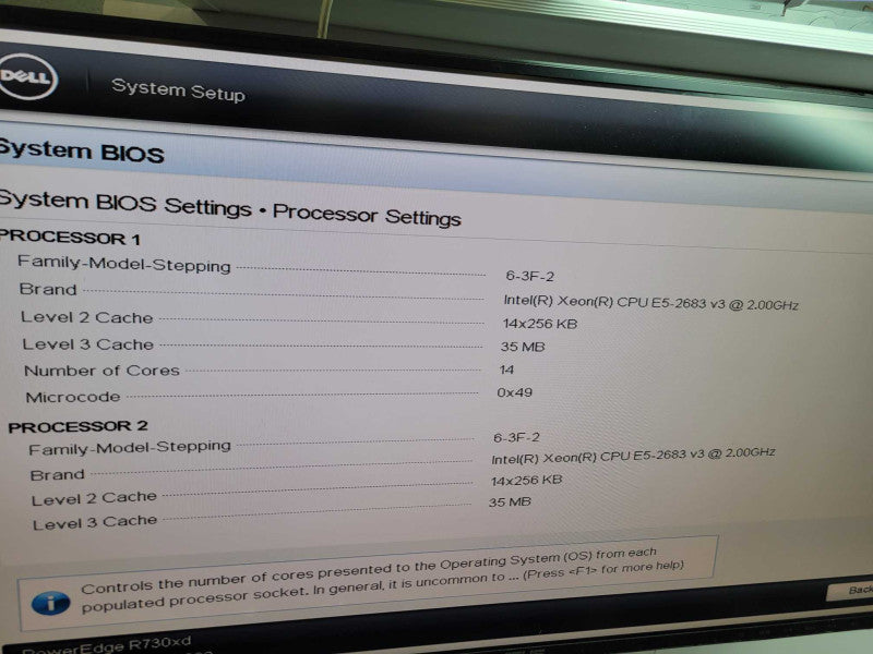 Dell PE R730xd - 2x Xeon E5-2683 v3 64GB DDR4 PERC H730P Mini 2x 750W PSU %