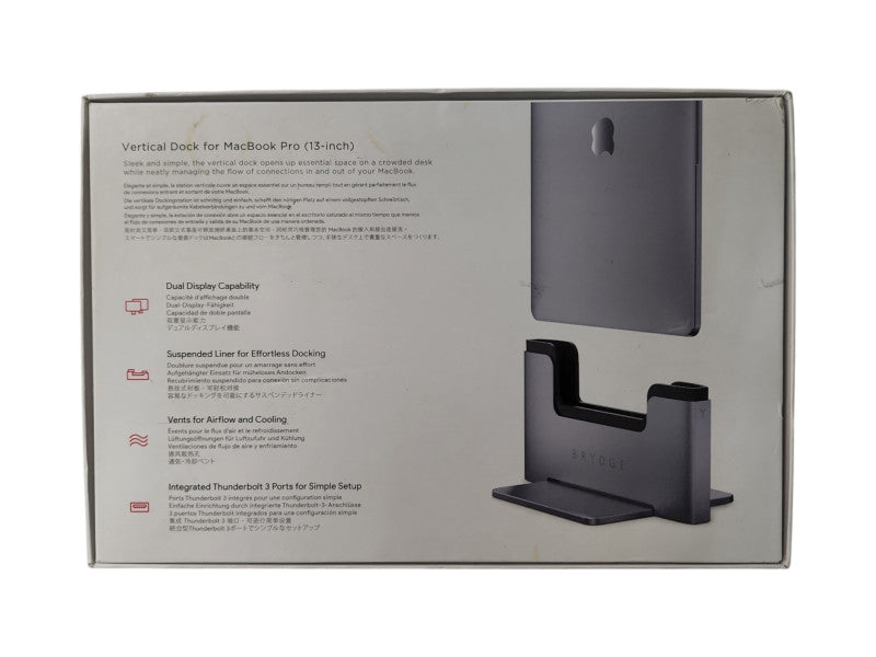 Brydge BRY13MBP Laptop Vertical Dock Stand for Apple Macbook Pro 13"