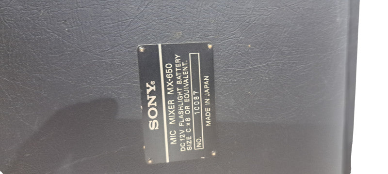 SONY MX 650 6 CHANNEL STEREO MIC / LINE MIXER Vintage| Untested