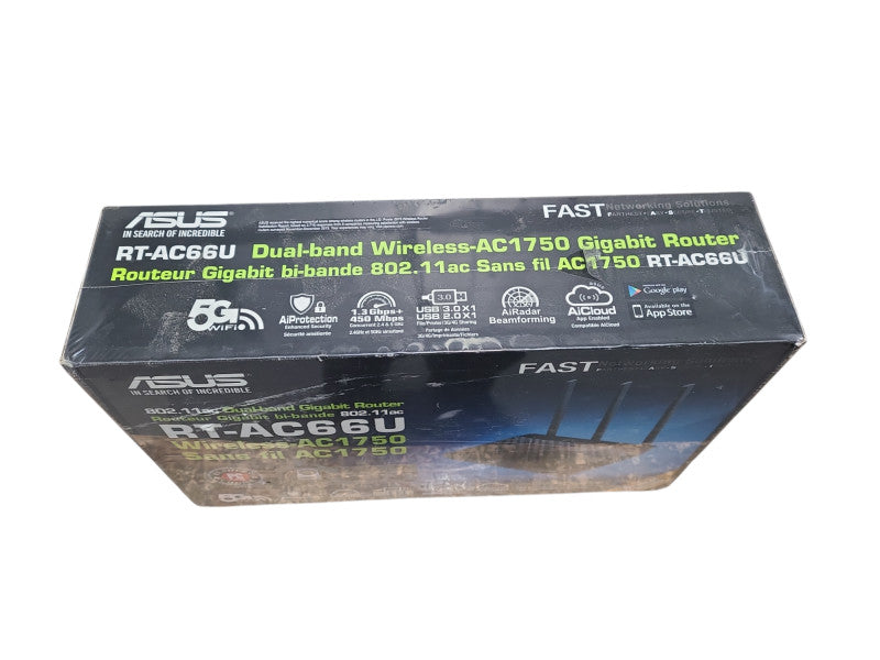 ASUS RT-AC66U 802.11ac Dual-Band Gigabit Router Wireless-AC1750 Q