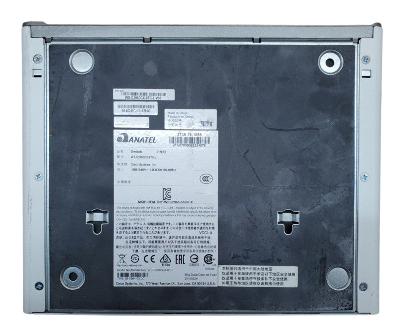 Cisco WS-C2960CX-8TC-L V03 | 8-Port Gigabit Managed Silent Switch w/ 2x SFP