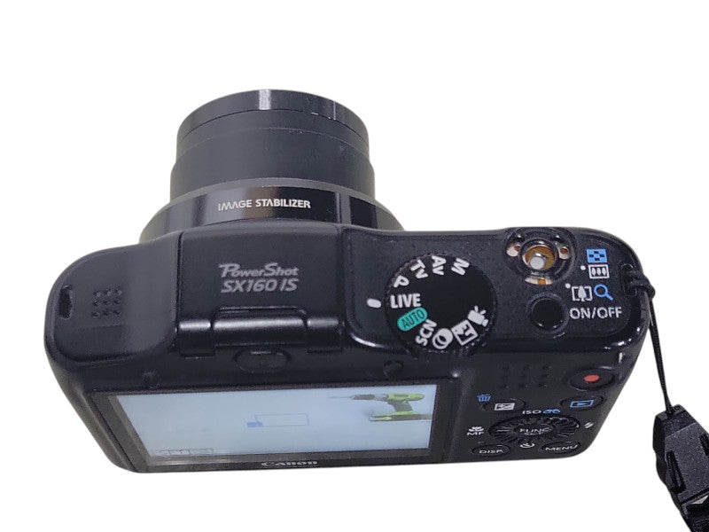 Canon PowerShot SX160 IS 16MP Digital Camera Black, READ  _