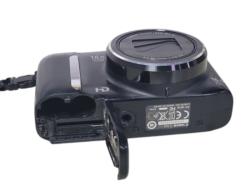 Canon PowerShot SX160 IS 16MP Digital Camera Black, READ  _