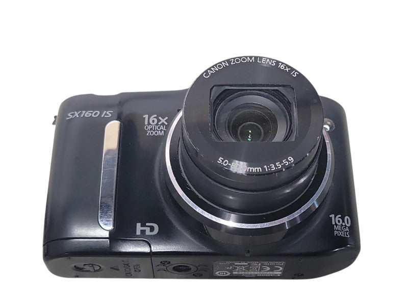 Canon PowerShot SX160 IS 16MP Digital Camera Black, READ  _
