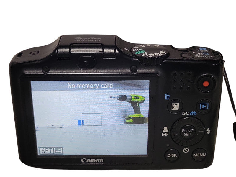 Canon PowerShot SX160 IS 16MP Digital Camera Black, READ  _