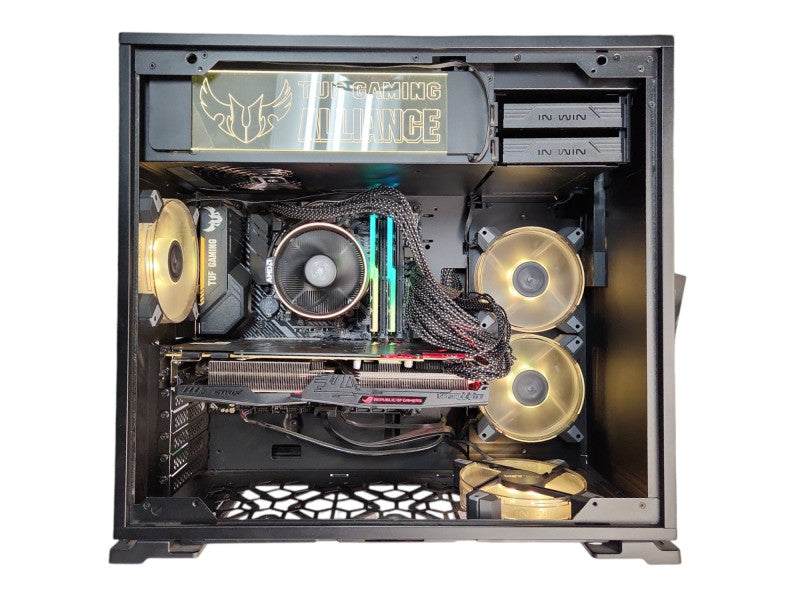 Custom PC, B450M-PLUS, AMD Ryzen 7 2700, 16GB DDR4, 512GB NVMe, 1070Ti