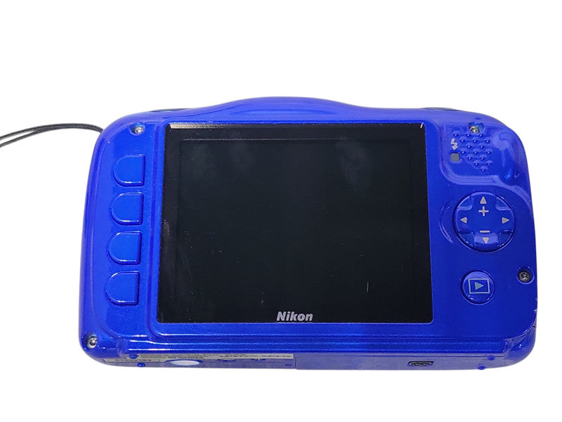 Nikon Coolpix S33 waterproof Digital Camera Blue, READ _