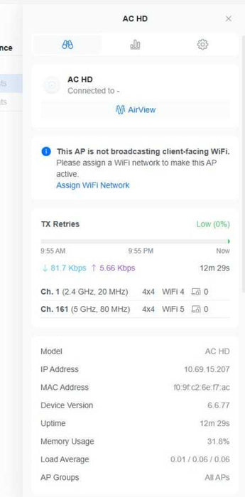 Ubiquiti UniFi UAP-AC-HD Wireless Access Point Q_