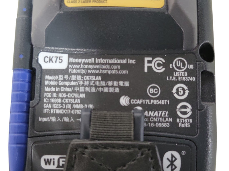 HONEYWELL CK75LAN MOBILE COMPUTER CK75AA6EN00A6400 W/BATTERY, READ _