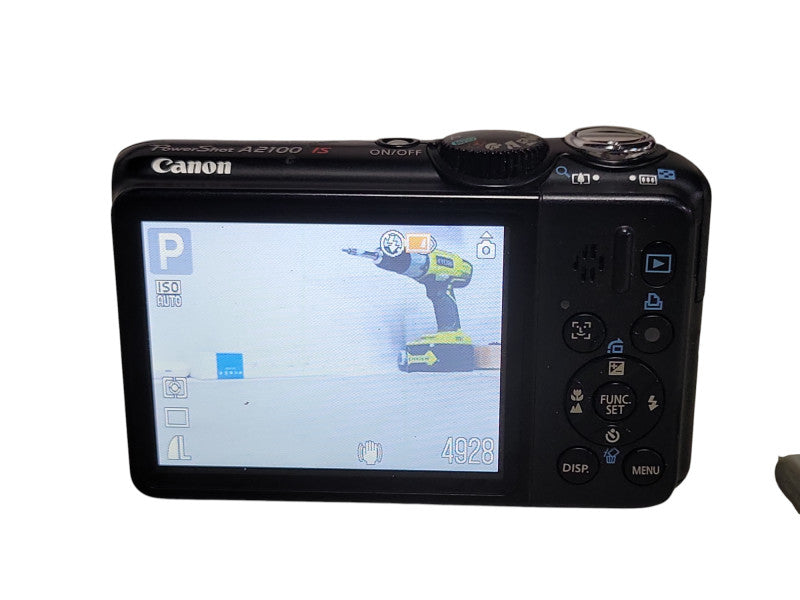 Canon PowerShot A2100 IS Black Digital Camera 6X Optical Zoom 12.1 MP _