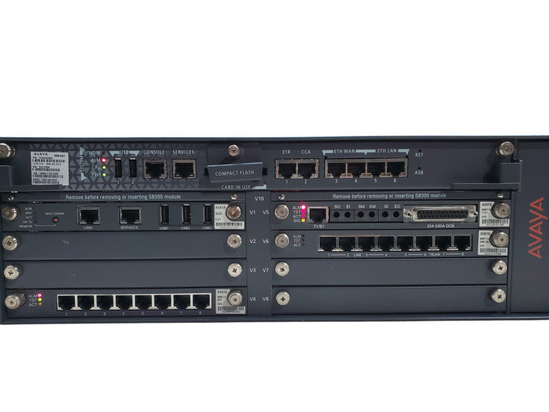 Avaya G450 Chassis w/ MB450 1xMM712 1xMM710 1xMM714 & 1x PSU *READ*