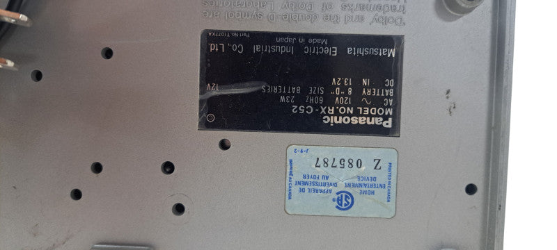 Vintage Panasonic RX-C52 Boombox Portable Stereo Component | READ